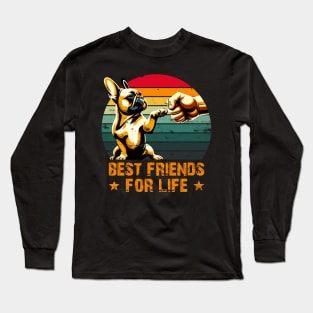 French Bulldog Frenchie Friends Long Sleeve T-Shirt